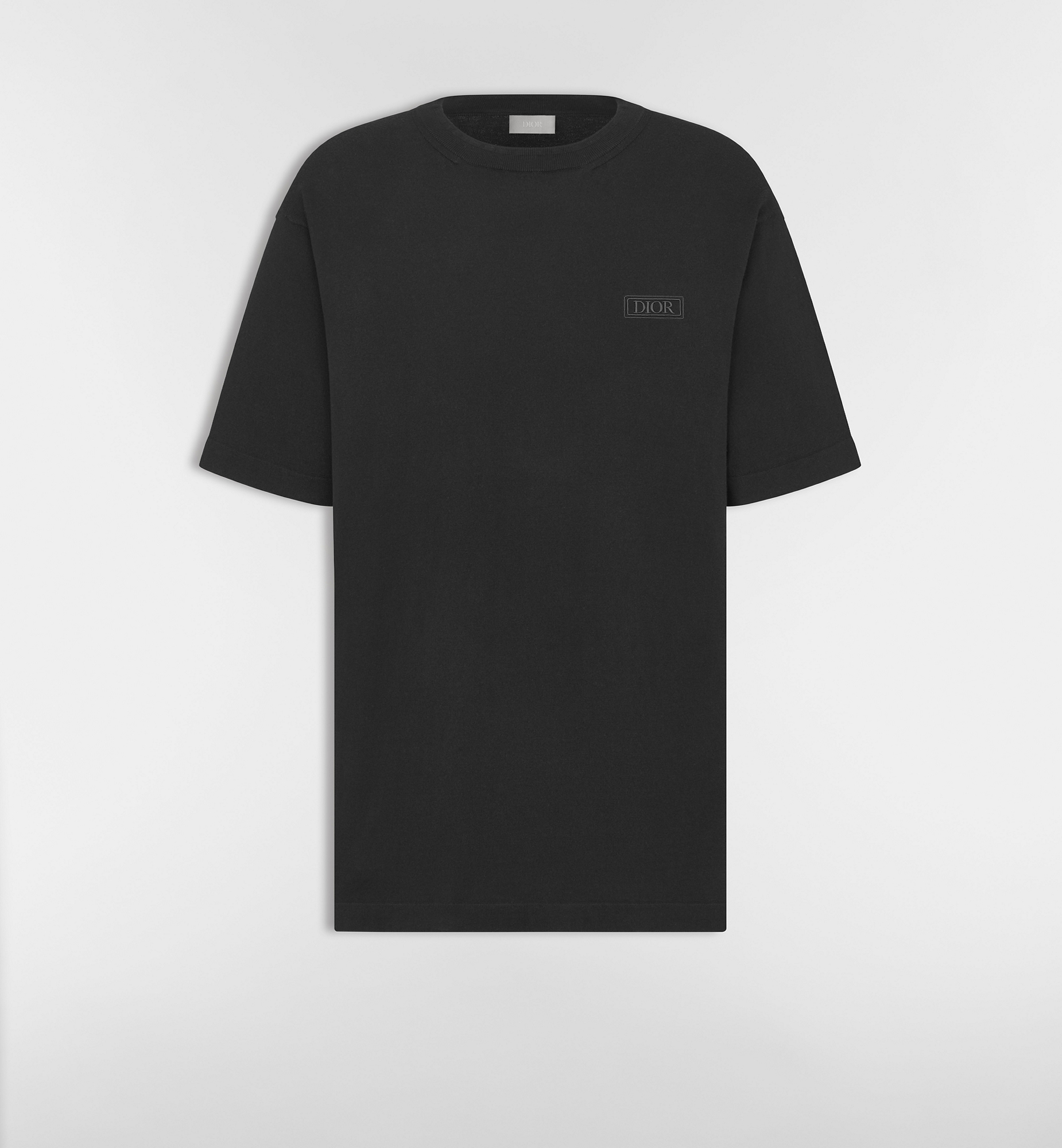 Dior Icons T-Shirt Black Cotton and Silk Jersey | DIOR