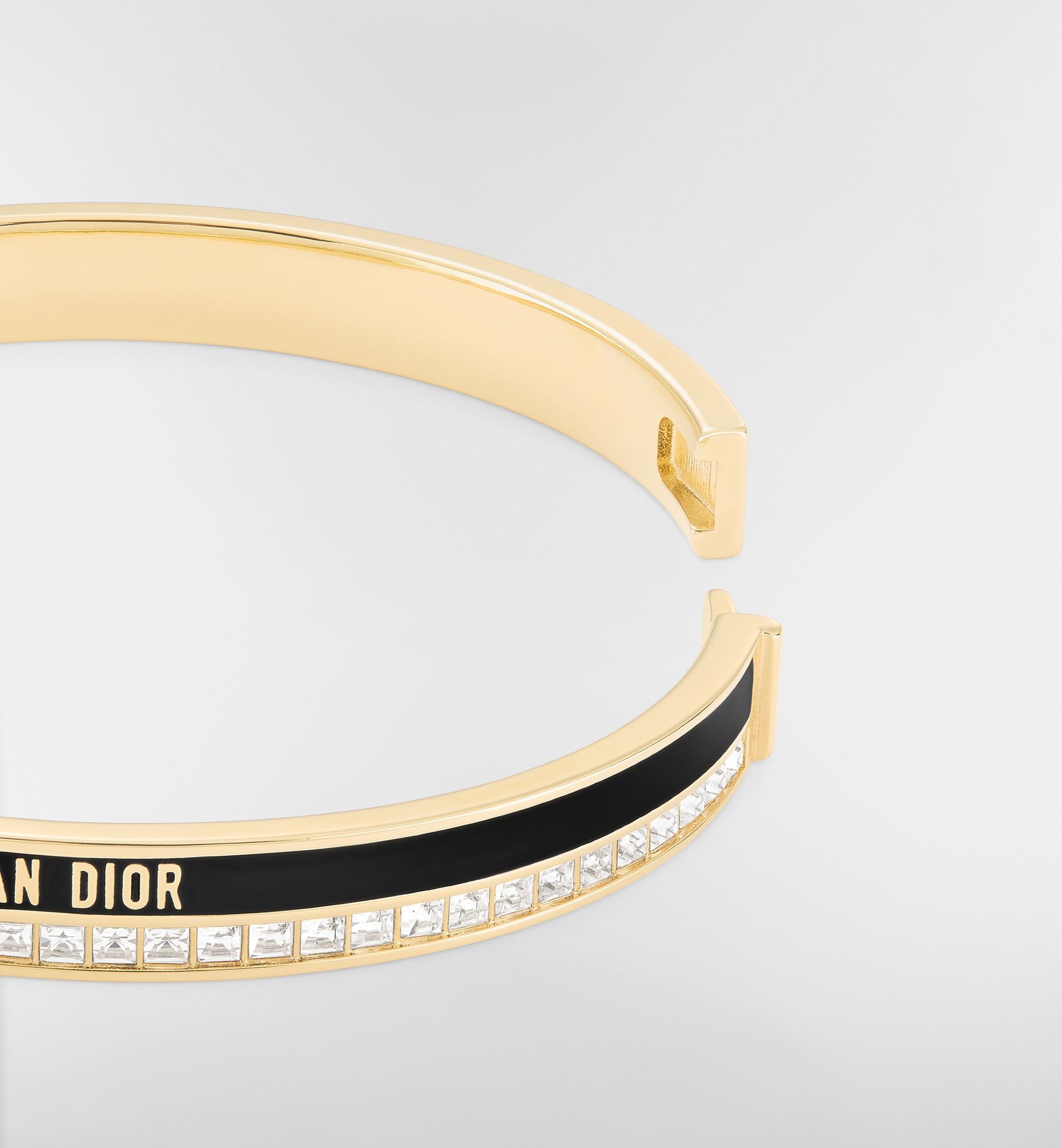 Dior Code バングル ブラック & ゴールド Dior Code Bangle Gold