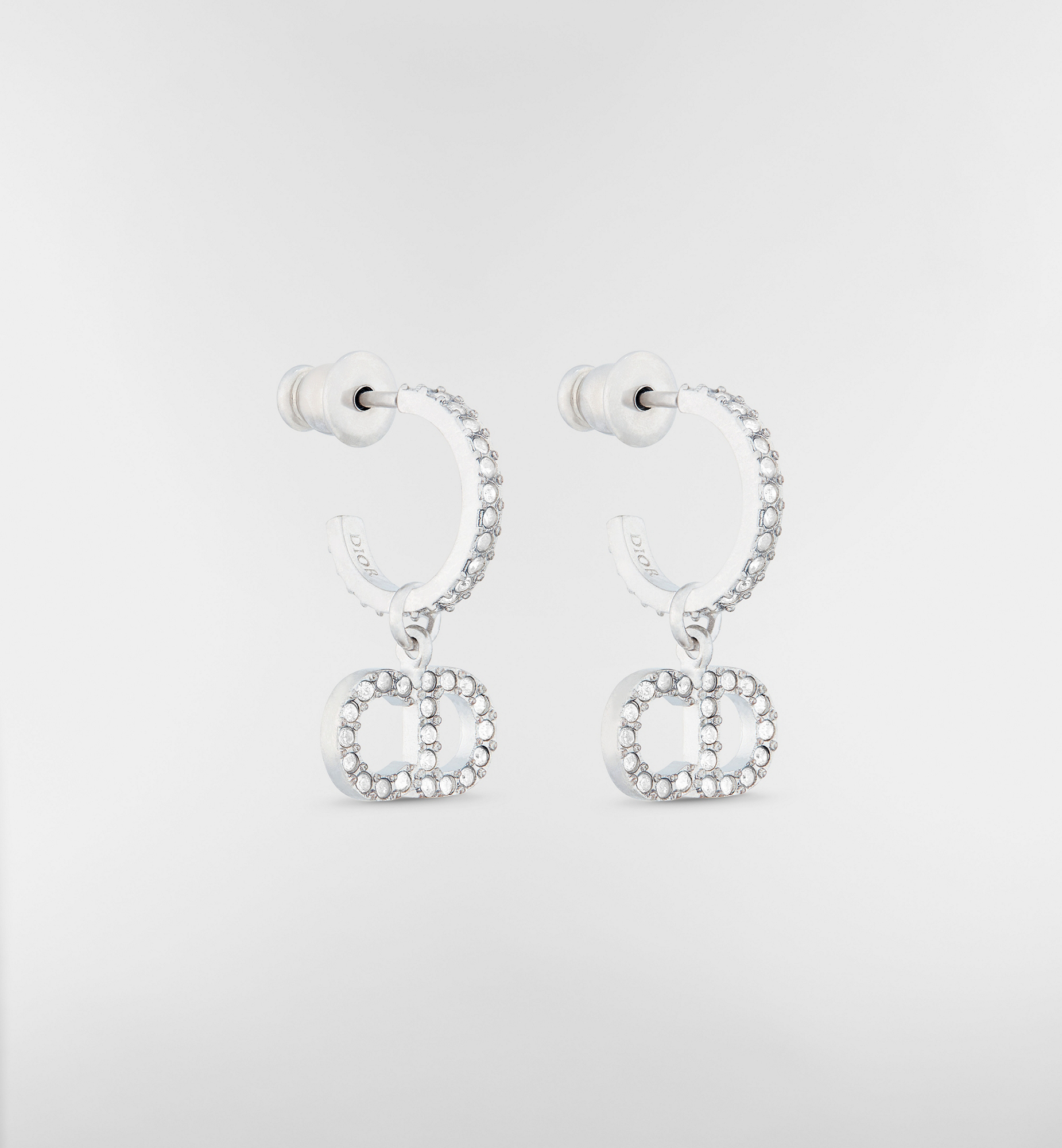 DIOR | Clair D Lune ピアス メタル & クリスタル