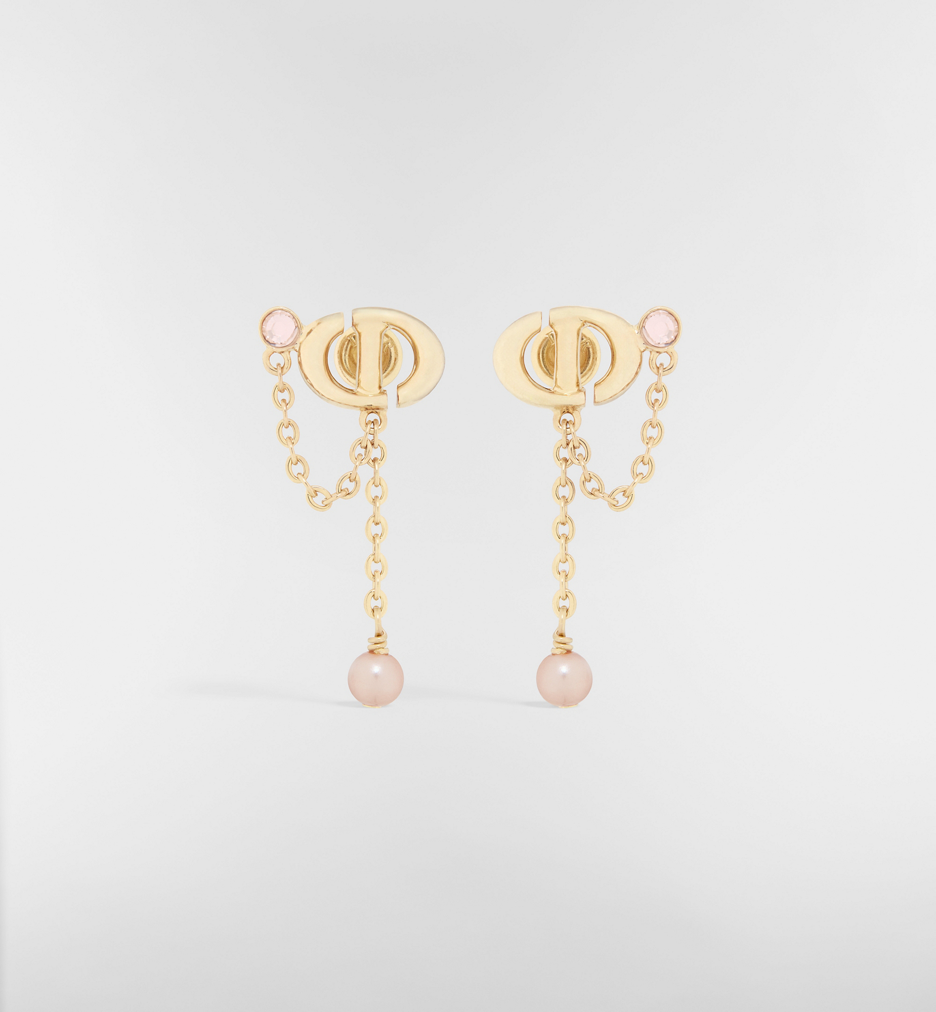 DIOR | CD Navy ピアス メタル・レジンパール・クリスタル