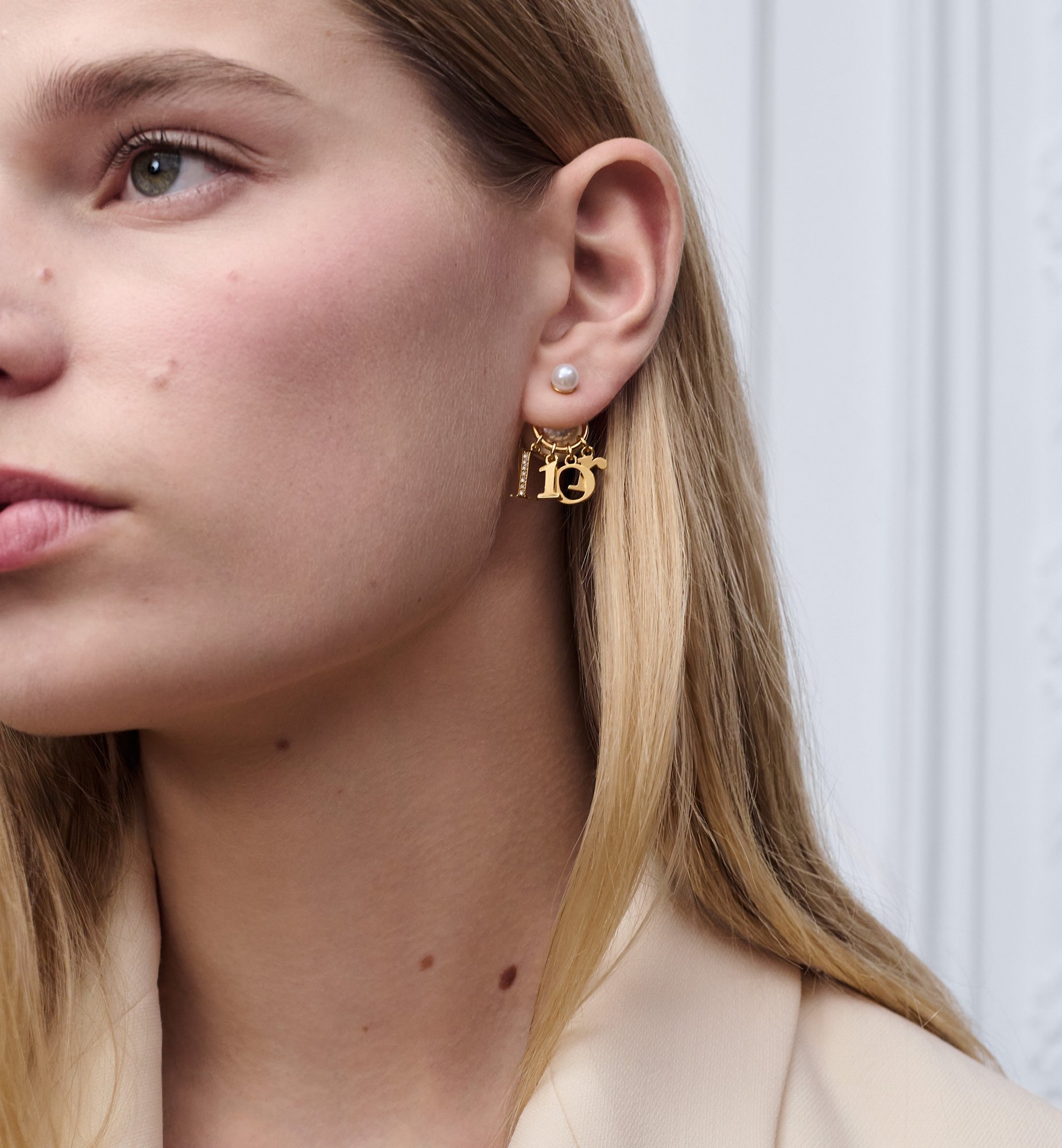 DIOR | Dior Tribales ピアス メタル・レジンパール・クリスタル