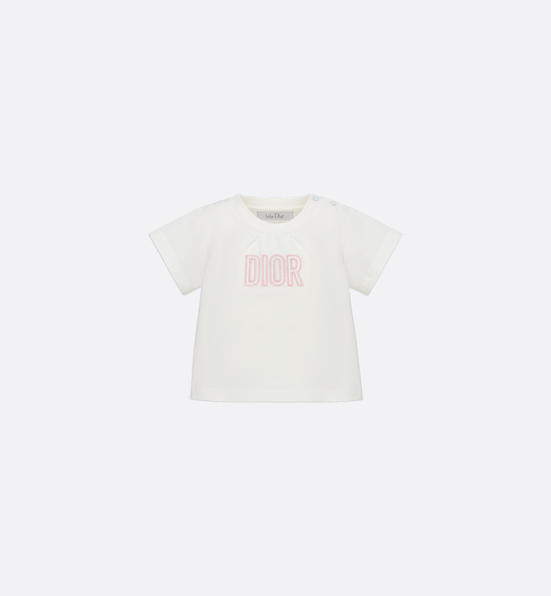 Baby T-Shirt Ivory Cotton Jersey | DIOR