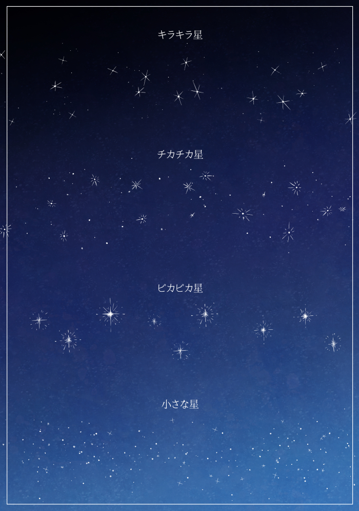 手描きのキラキラ星ブラシ - CLIP STUDIO ASSETS