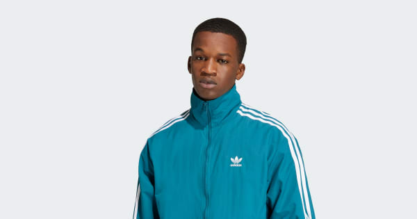 adidas Adicolor Woven Firebird Track Top - Turquoise | Free