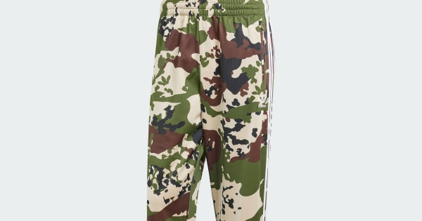 6583【美品】TFW49 3レイヤートラックパンツ カモフラ 迷彩柄 ブラック