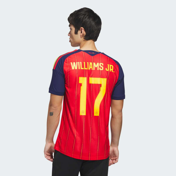 adidas Spain 26 Home Yamal Authentic Jersey - Red | Free Shipping