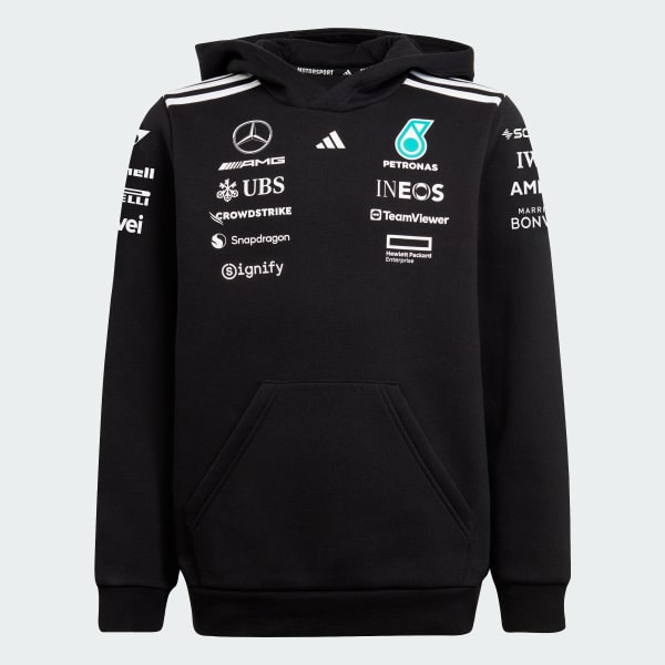 adidas MERCEDES - AMG PETRONAS FORMULA ONE TEAM HOOD - Black