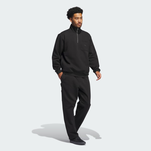 アディダス ヘビーウェイト シュムーフォイル クォータージップ モック