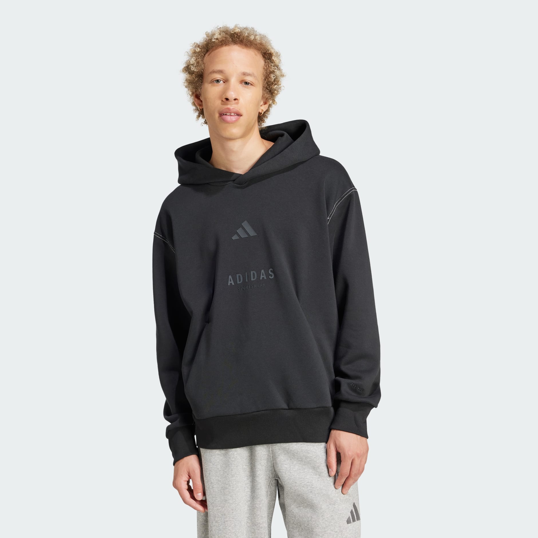 Clothing - ALL SZN Fleece Graphic Hoodie - Black | adidas Oman