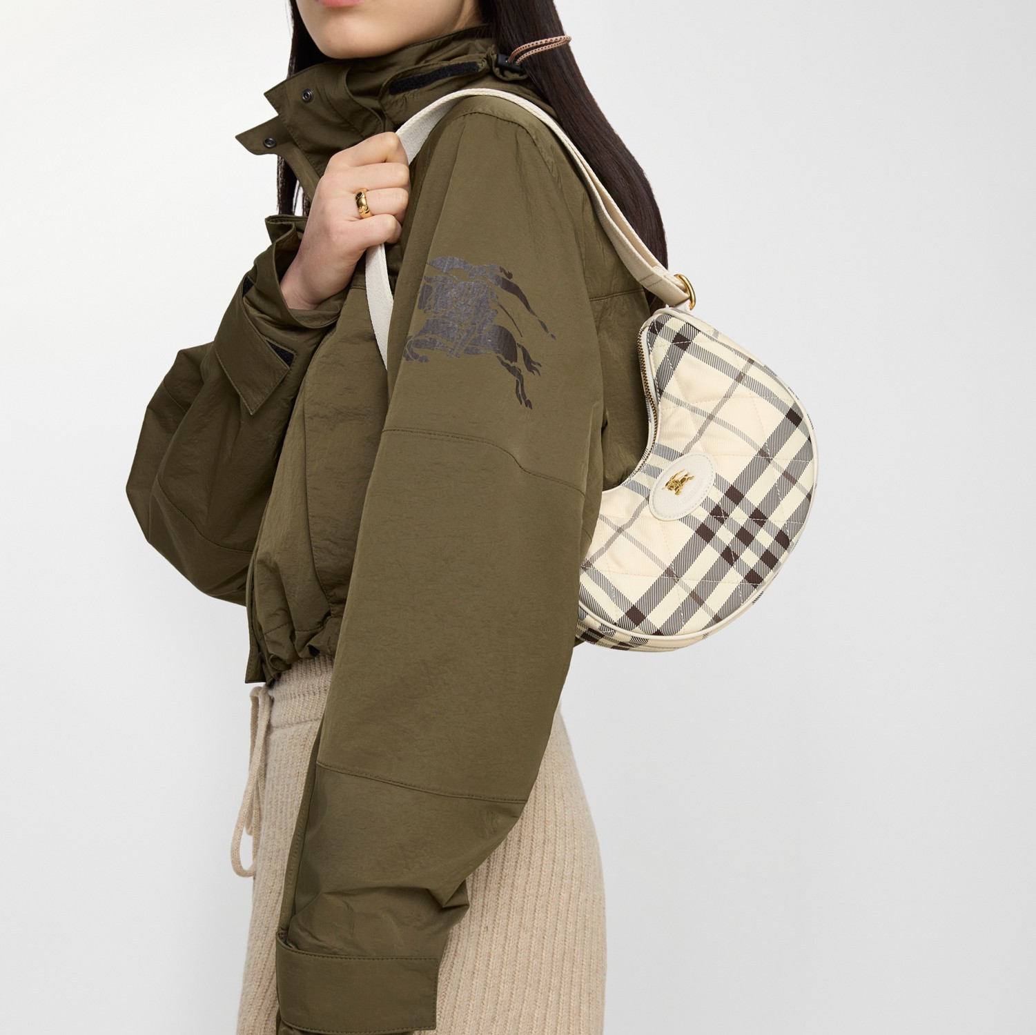 ホースシュー クロスボディバッグ​ (ライトベージュ) - ウィメンズ