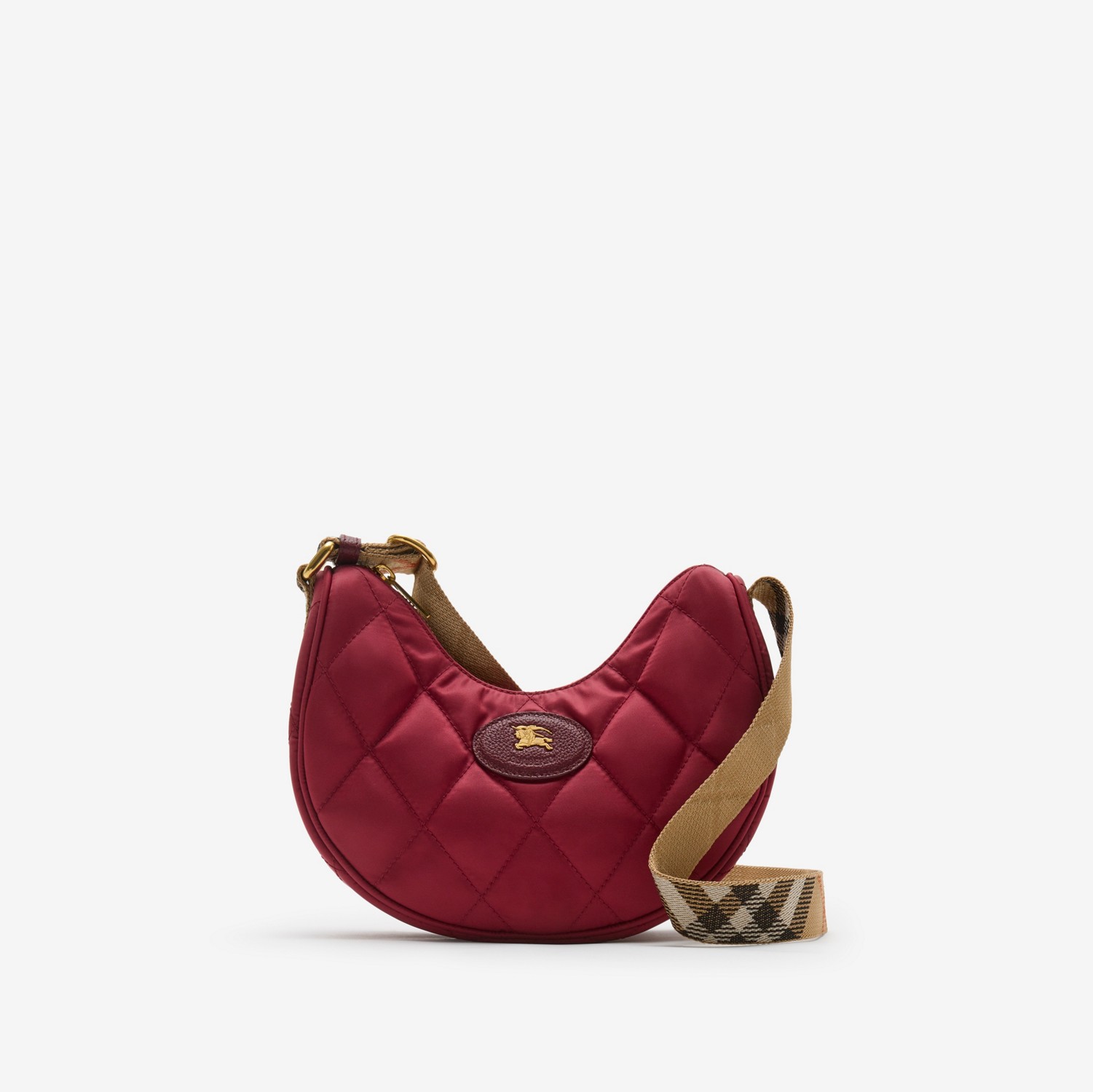 Horseshoe Crossbody Bag​ in Cherry red - Women, Nylon | Burberry