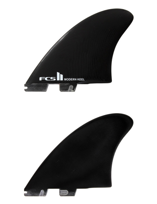 FCS II Modern Keel PG Twin Fins X Large - Black