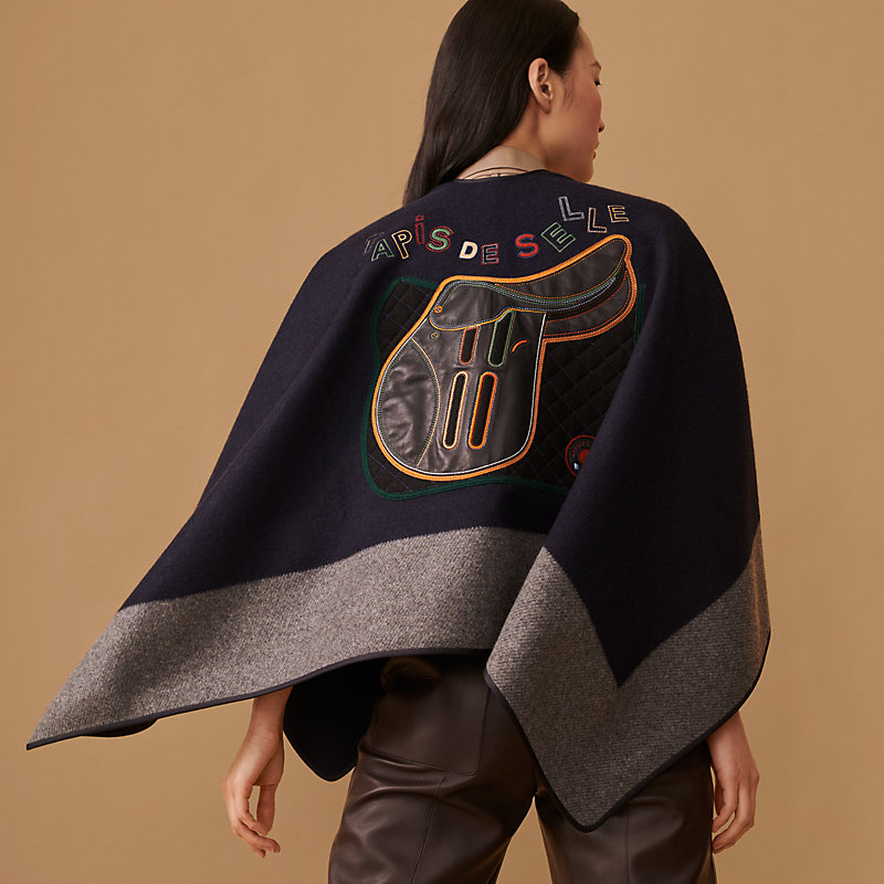 最終価格 新品タグ付 HERMES エルメス ポンチョ 34 ニット ケープ