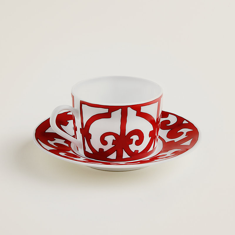 Balcon du Guadalquivir tea cup and saucer | Hermès USA