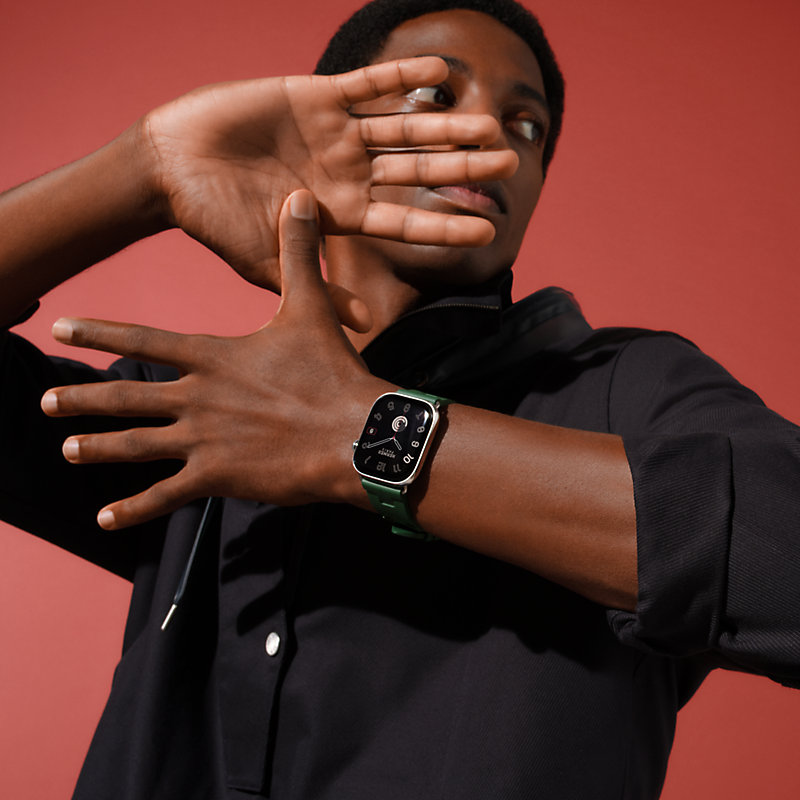 Band Apple Watch Hermès Single Tour 46 mm Deployment Buckle Kilim