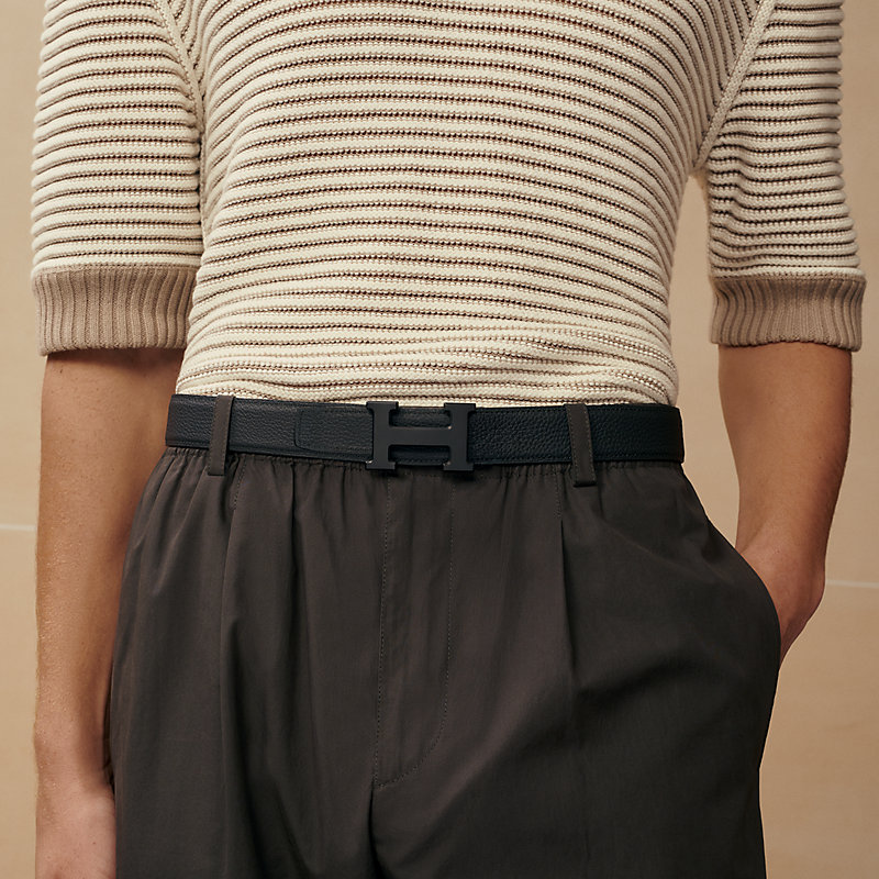 H belt buckle & Reversible leather strap 32 mm | Hermès USA