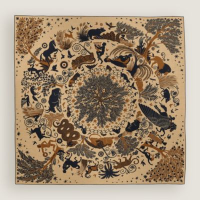 スカーフリング 《ボルデュック・セリエ》 - マロン | Hermès