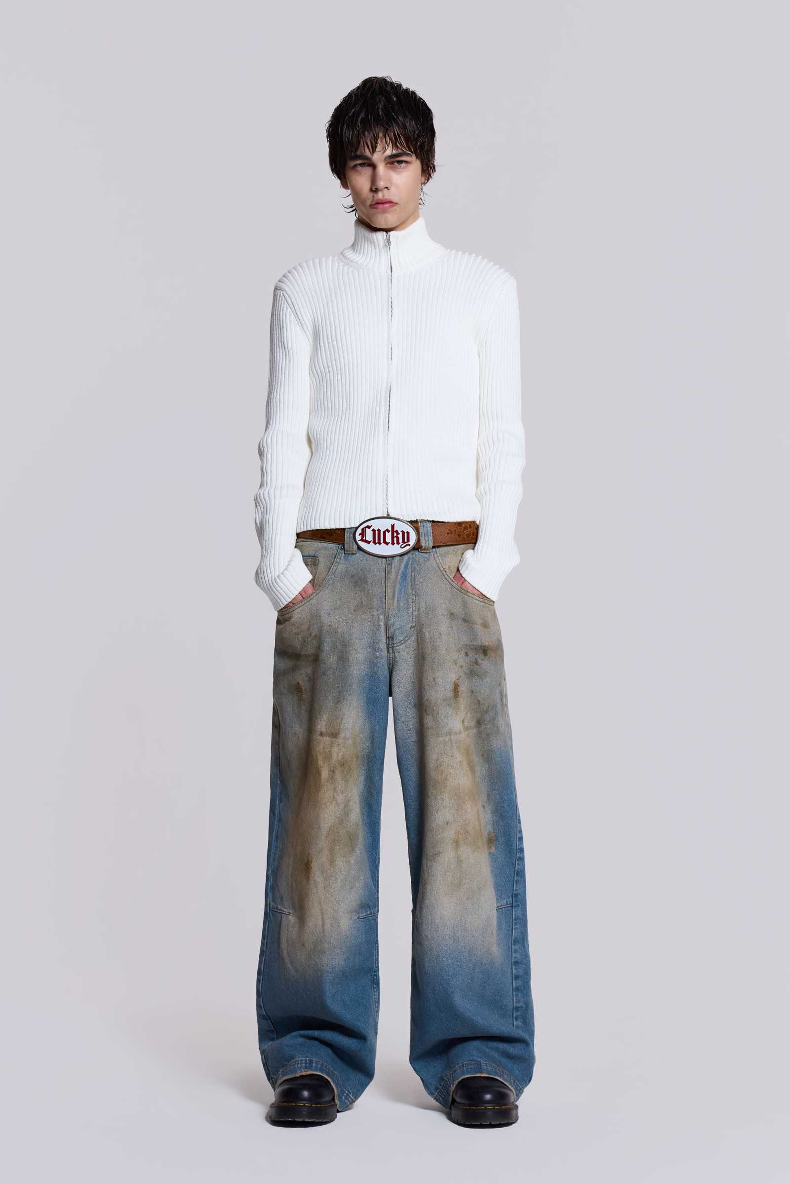 Shop Mud Wash Colossus Jeans | Jaded London | Clothing
