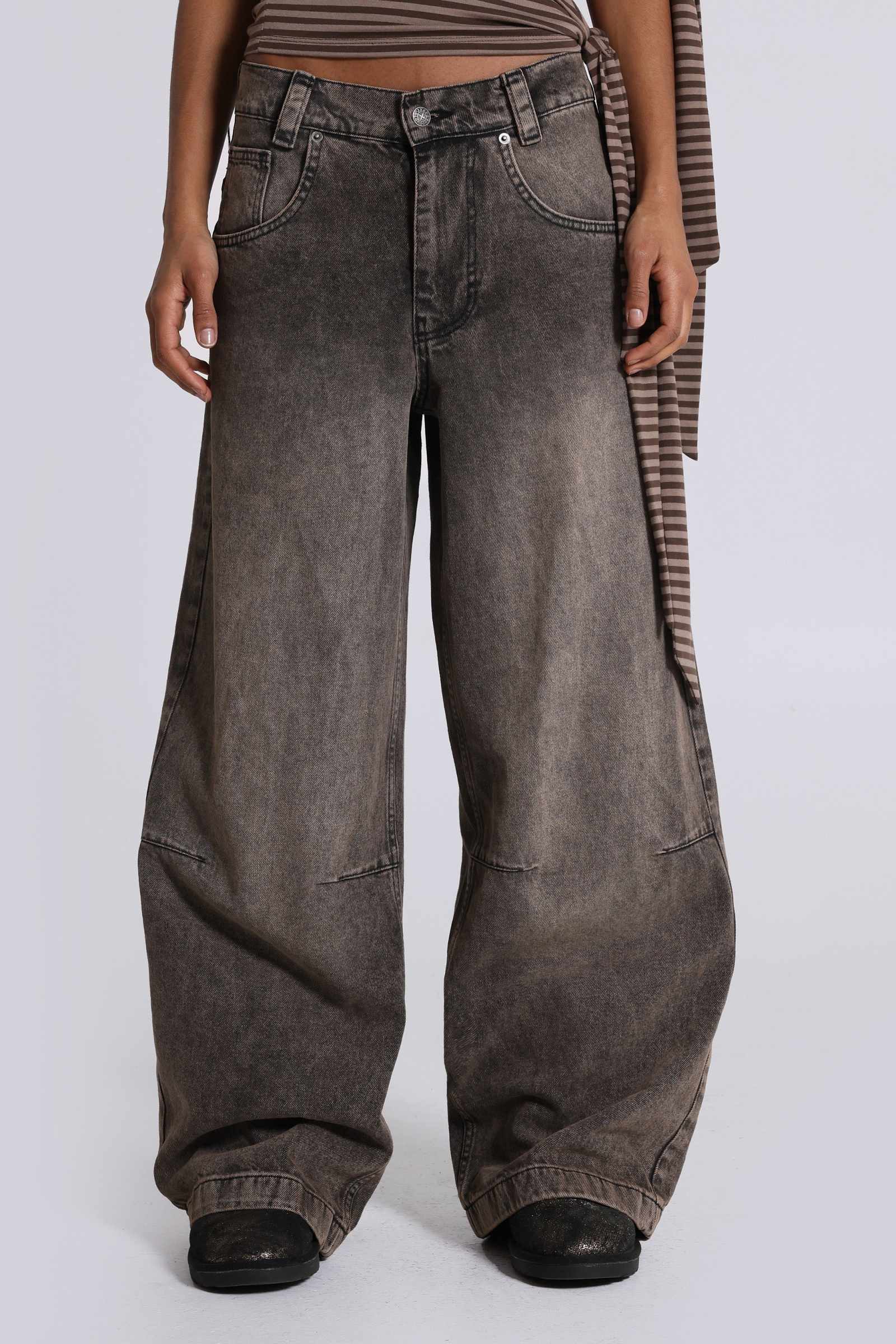 Shop Acid Brown Colossus Jeans | Jaded London | Clothing