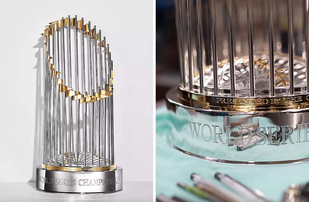 ワールドシリーズ優勝トロフィーはティファニー製。製作に半年