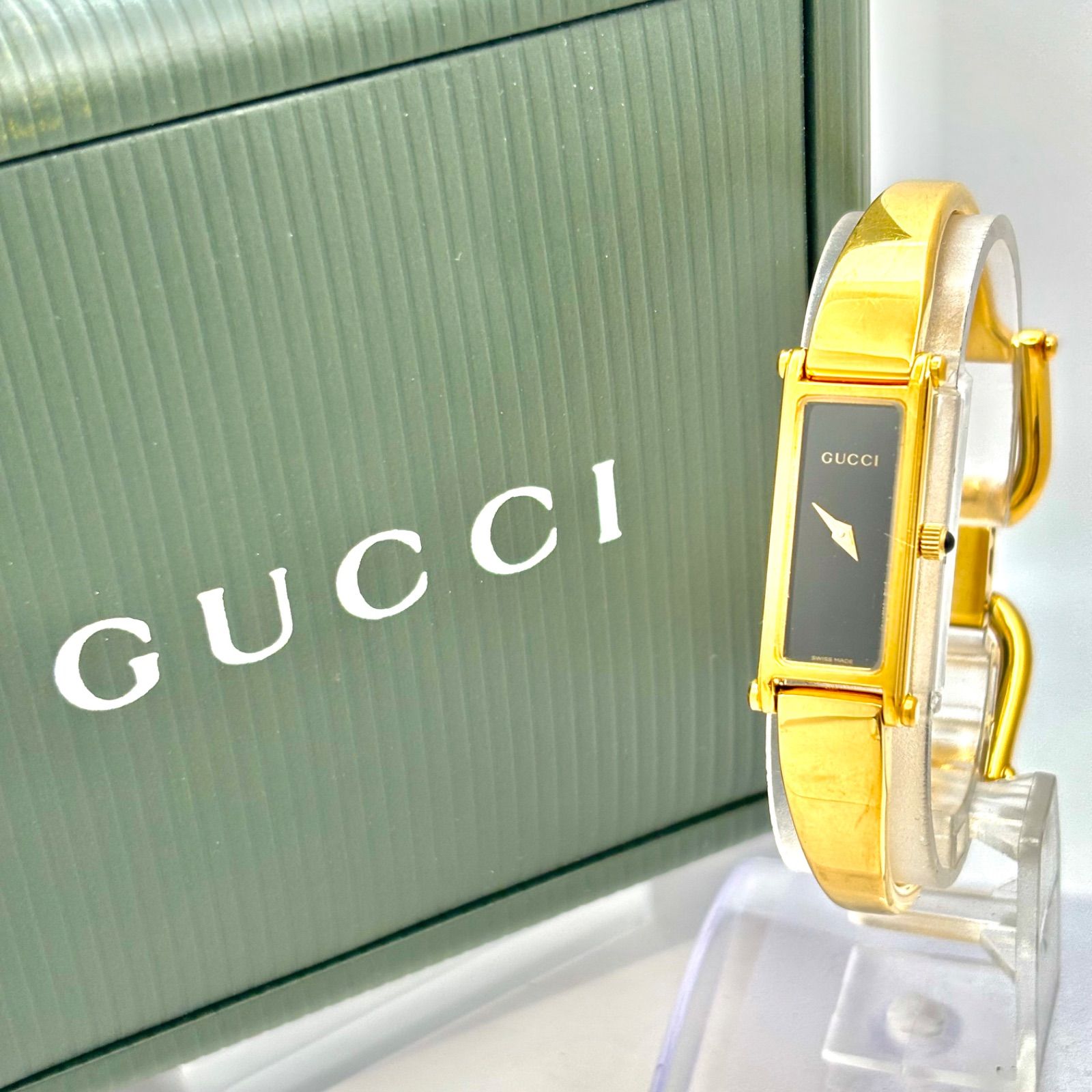 箱・タグ付き/新品電池】GUCCI グッチ 1500L ゴールド