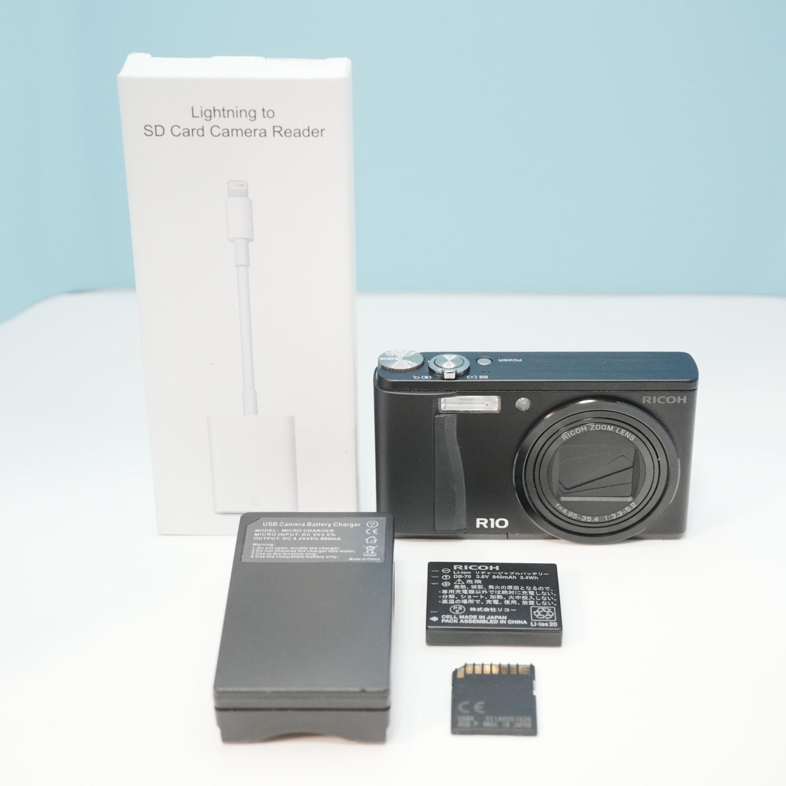 RICOH R10 デジカメ スマホ転送OK フルセット a5803 - メルカリ