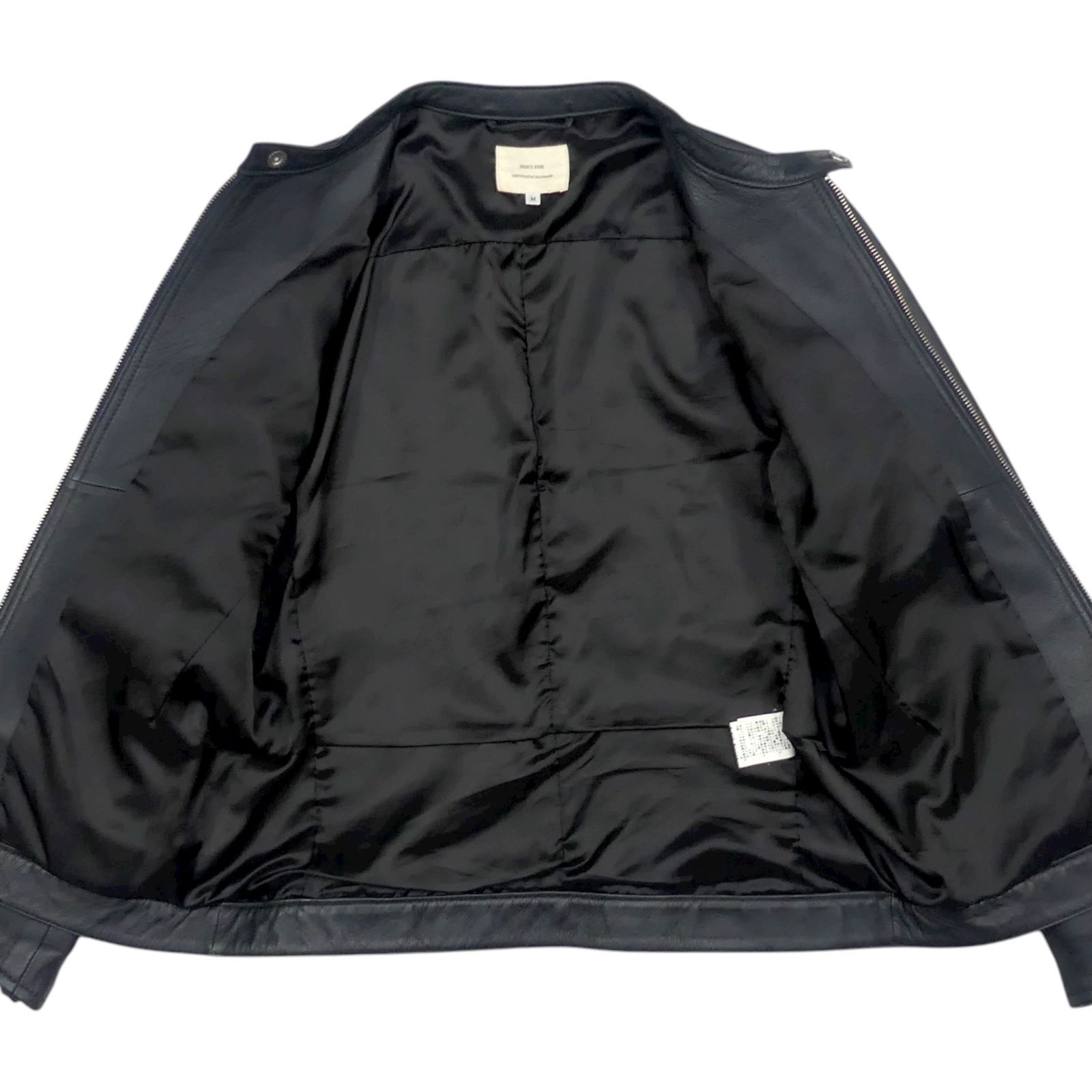 フリークスストア シングルライダースジャケットゴートレザーM 山羊 黒