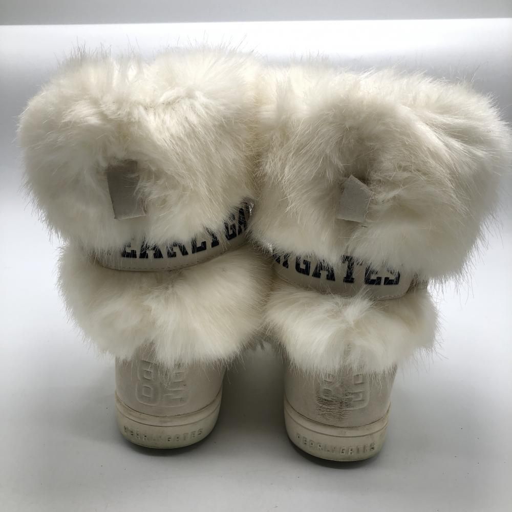パーリーゲイツ ゴルフブーツ 白 ファー 053-8292102 レディース 24.5