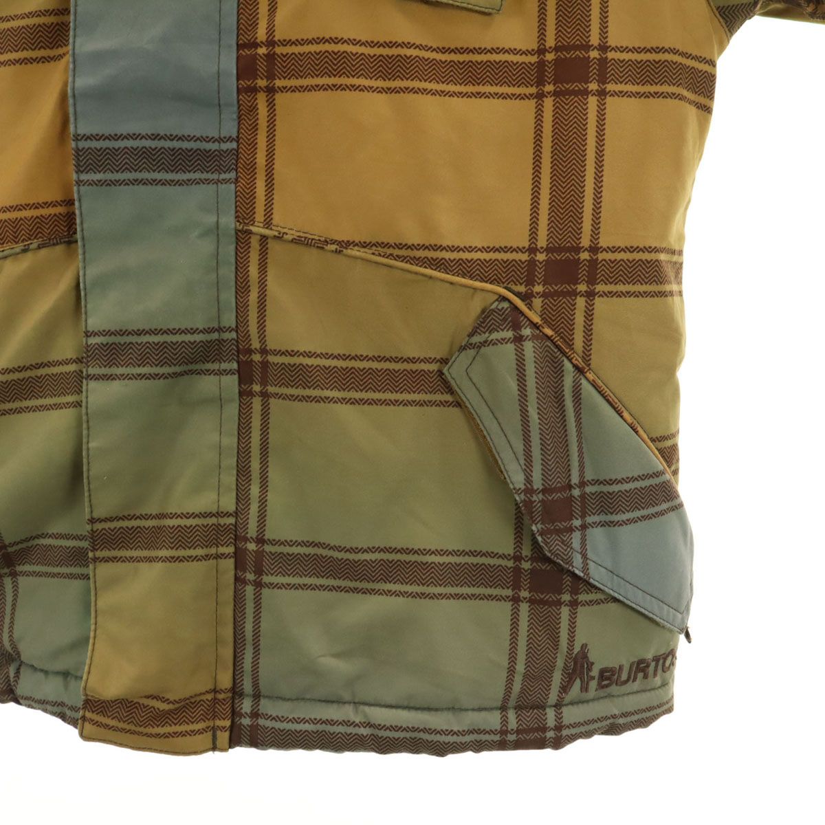 BURTON チェック柄スノーボードジャケット Mサイズ BURTON バートン