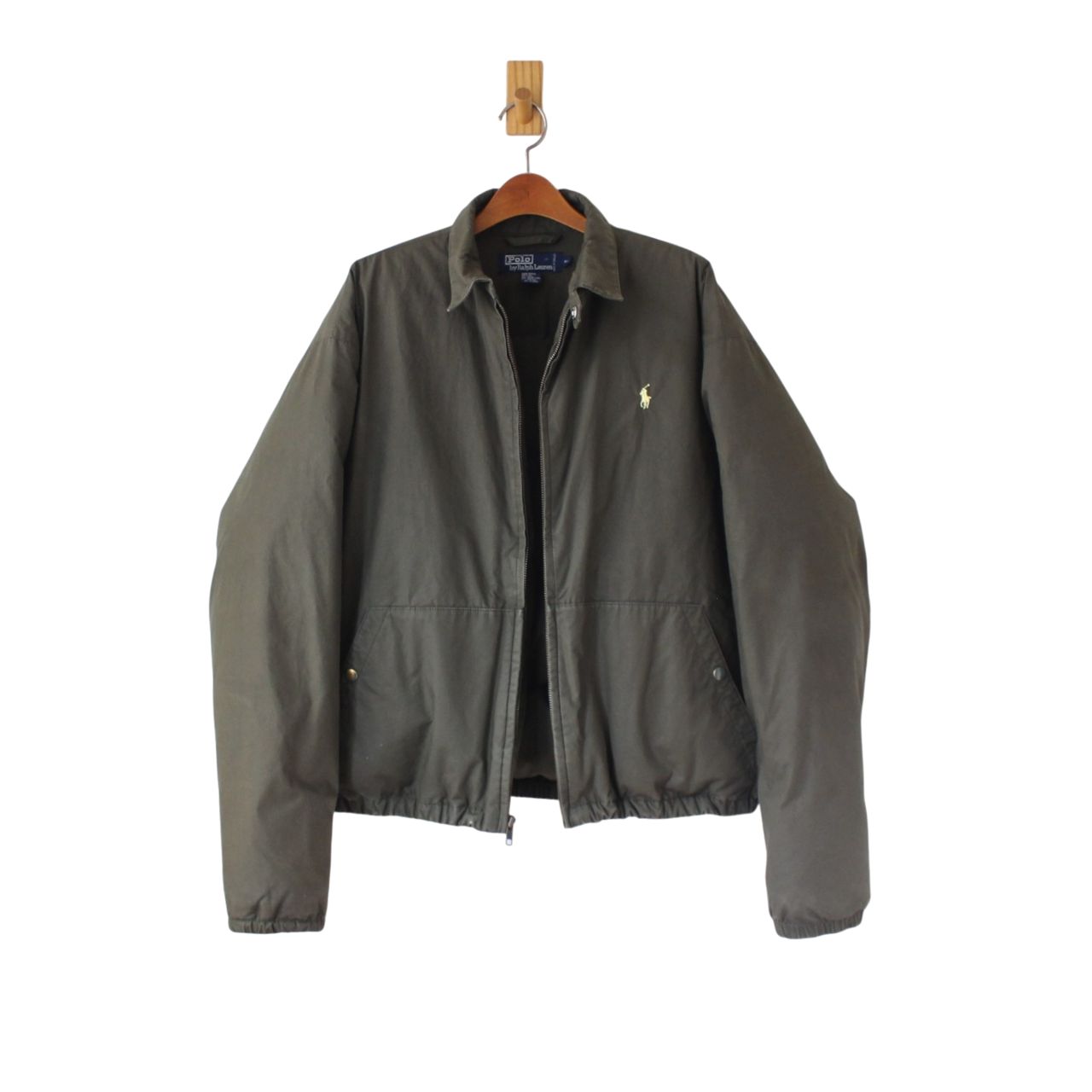 ポロ ラルフローレン 90s スイングトップ型 ダウンジャケット ダーク