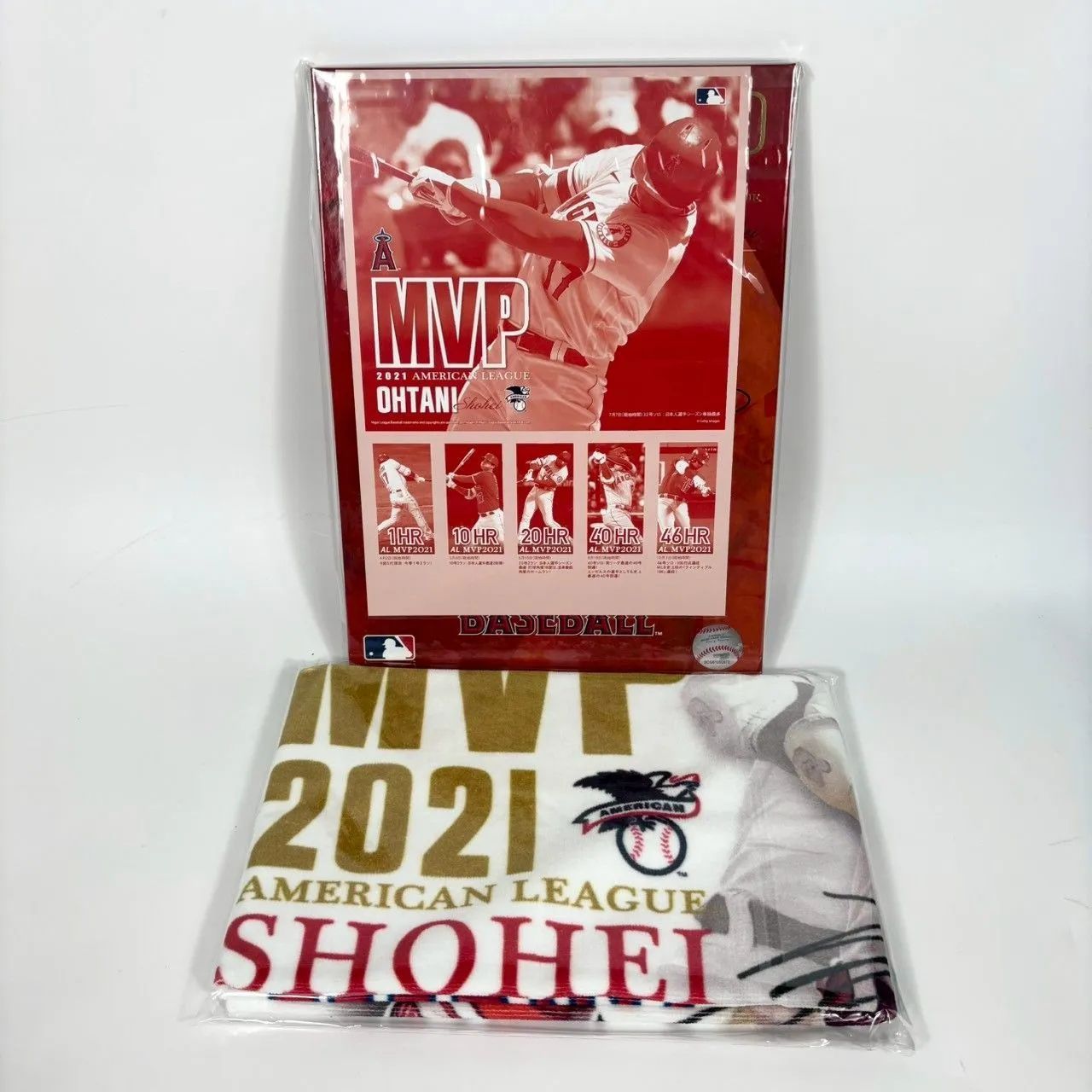 大谷翔平 MVP受賞記念フレーム タオル他 大谷翔平 MVP受賞記念フレーム