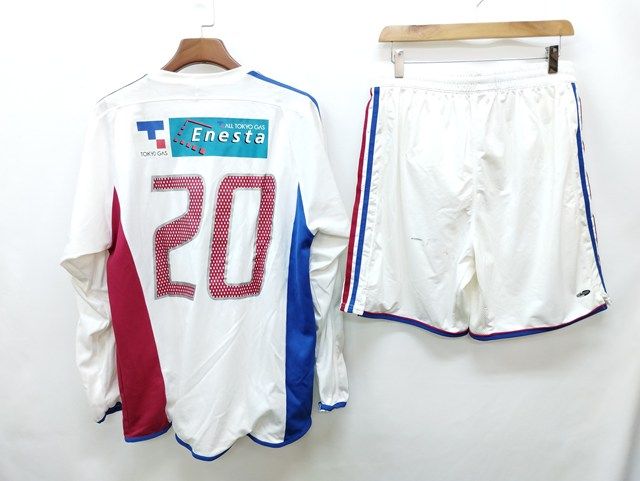 非売品】 FC東京 白ユニフォーム プロサッカー選手着用 半袖短パン