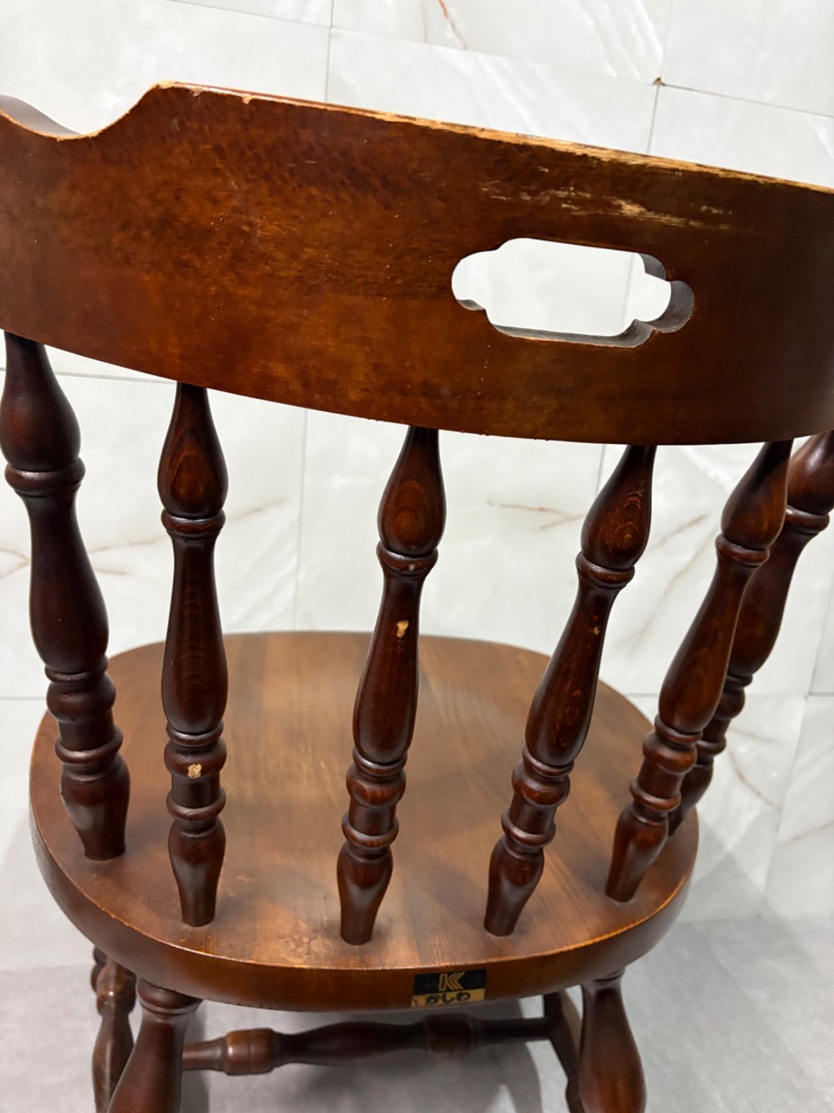 ⑧ 柏木工 KASHIWA ウィンザーチェア オールド ろくろ脚 vintage