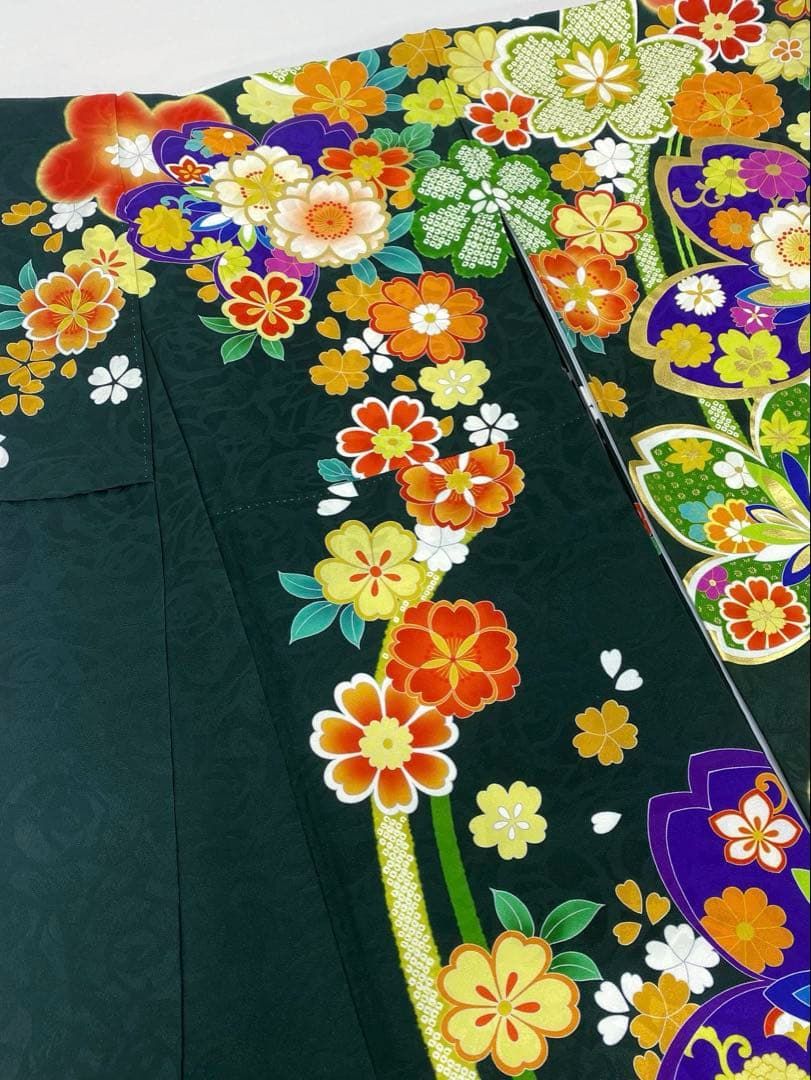 振袖 金駒 金彩 紋意匠 身丈168cm 撥水加工済 MO3294 - メルカリ