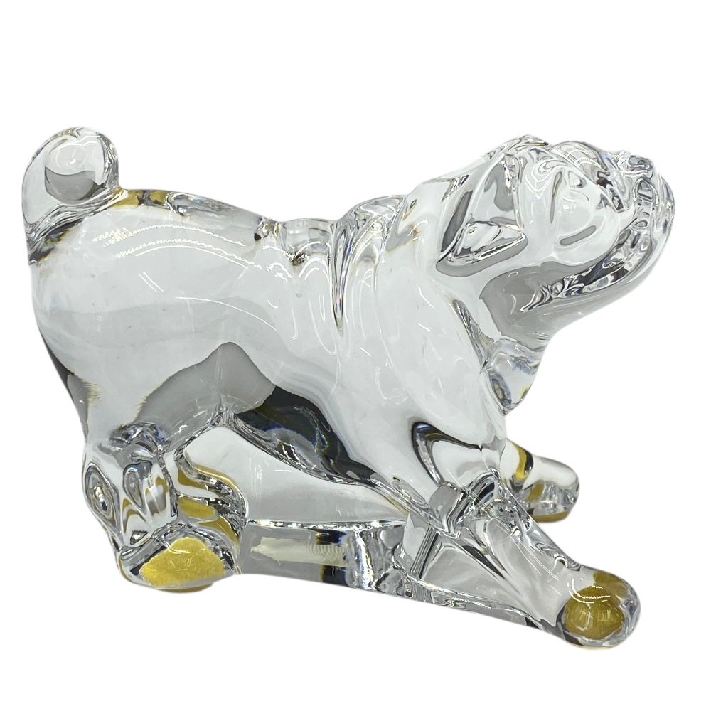 新品同様♡バカラ♡土佐犬♡犬 ドッグ ガラス彫刻 中型 クリスタル