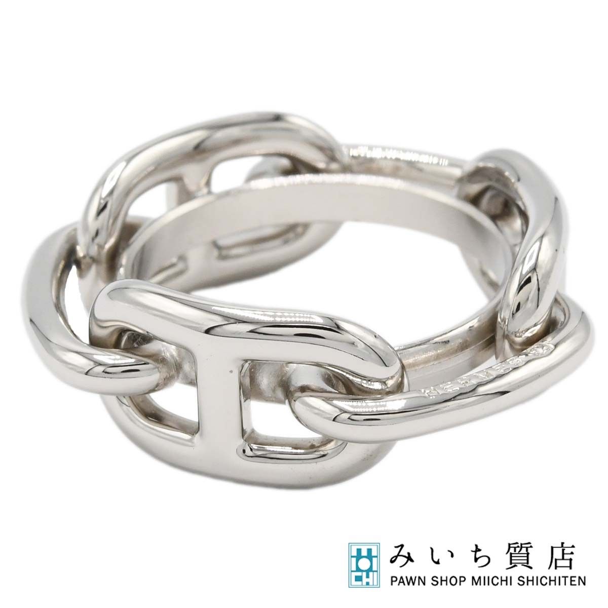 HERMES エルメス スカーフリング 90 レガート ルガテ シェーヌダンクル