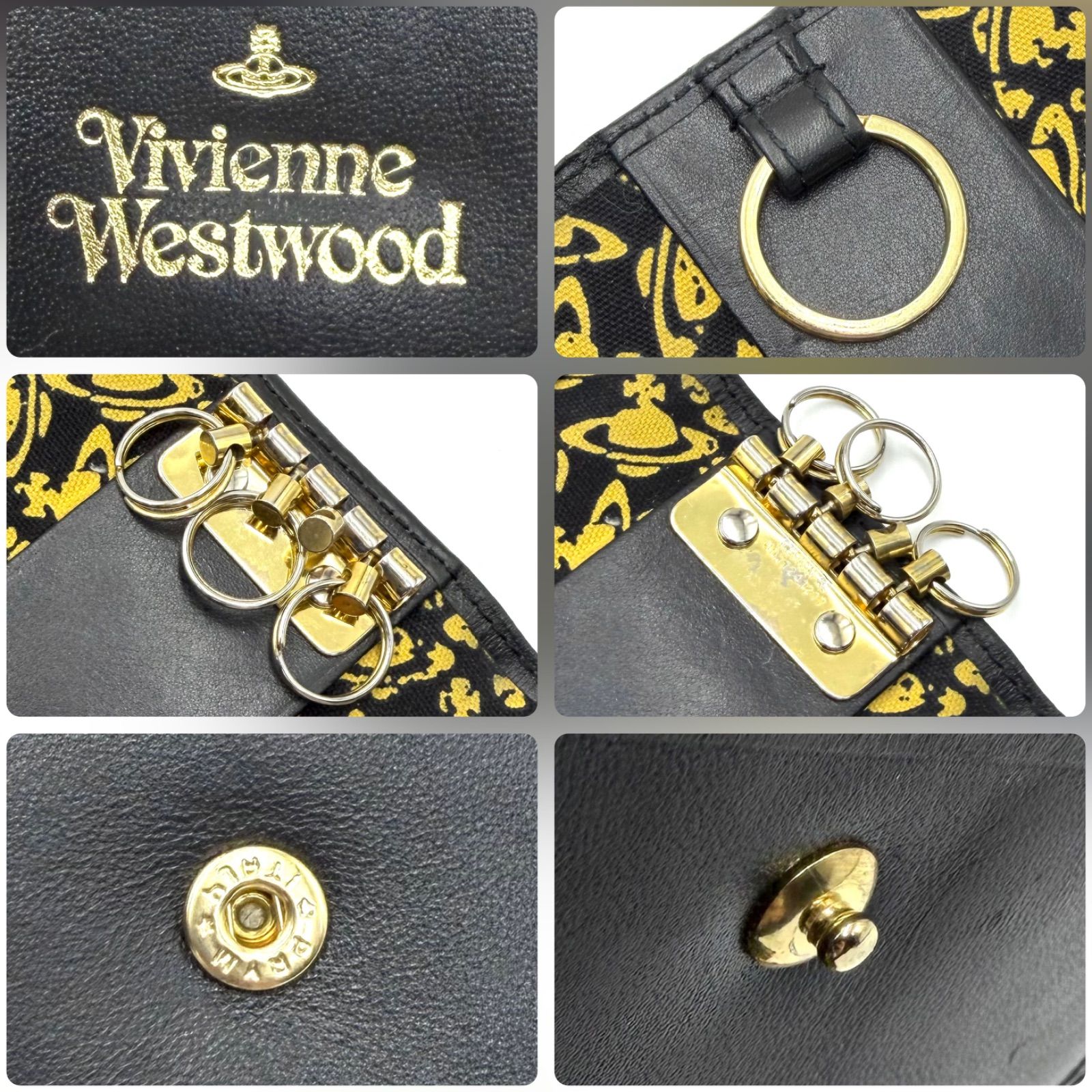 ヴィヴィアン・ウエストウッド Vivienne Westwood ゴールドロゴ 4連