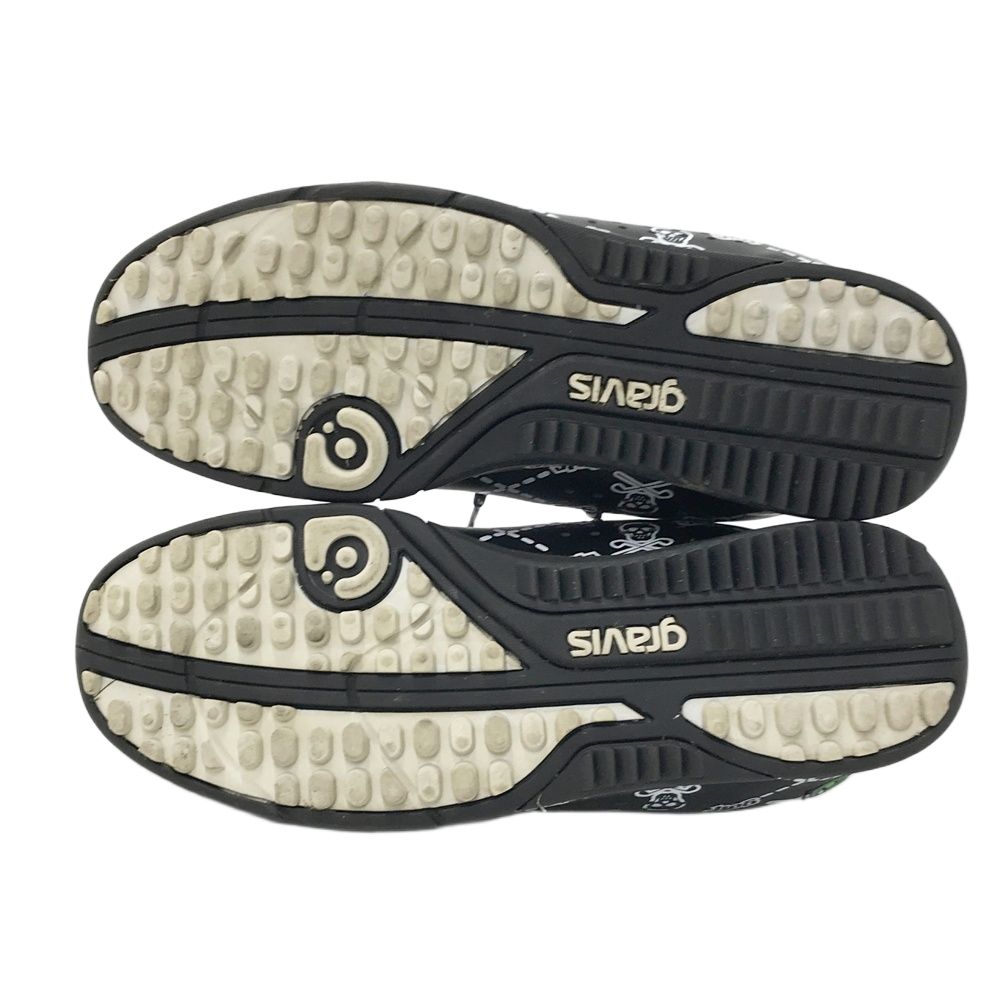 お嬢】MARK&LONA×gravis ゴルフシューズ 黒×金 27㎝ MARK&LONA マーク