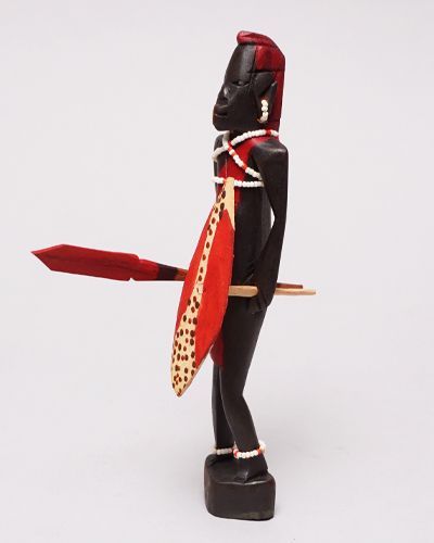 アフリカ ケニア マサイ族 戦士 Sサイズ 木彫り 彫刻 アフリカ雑貨