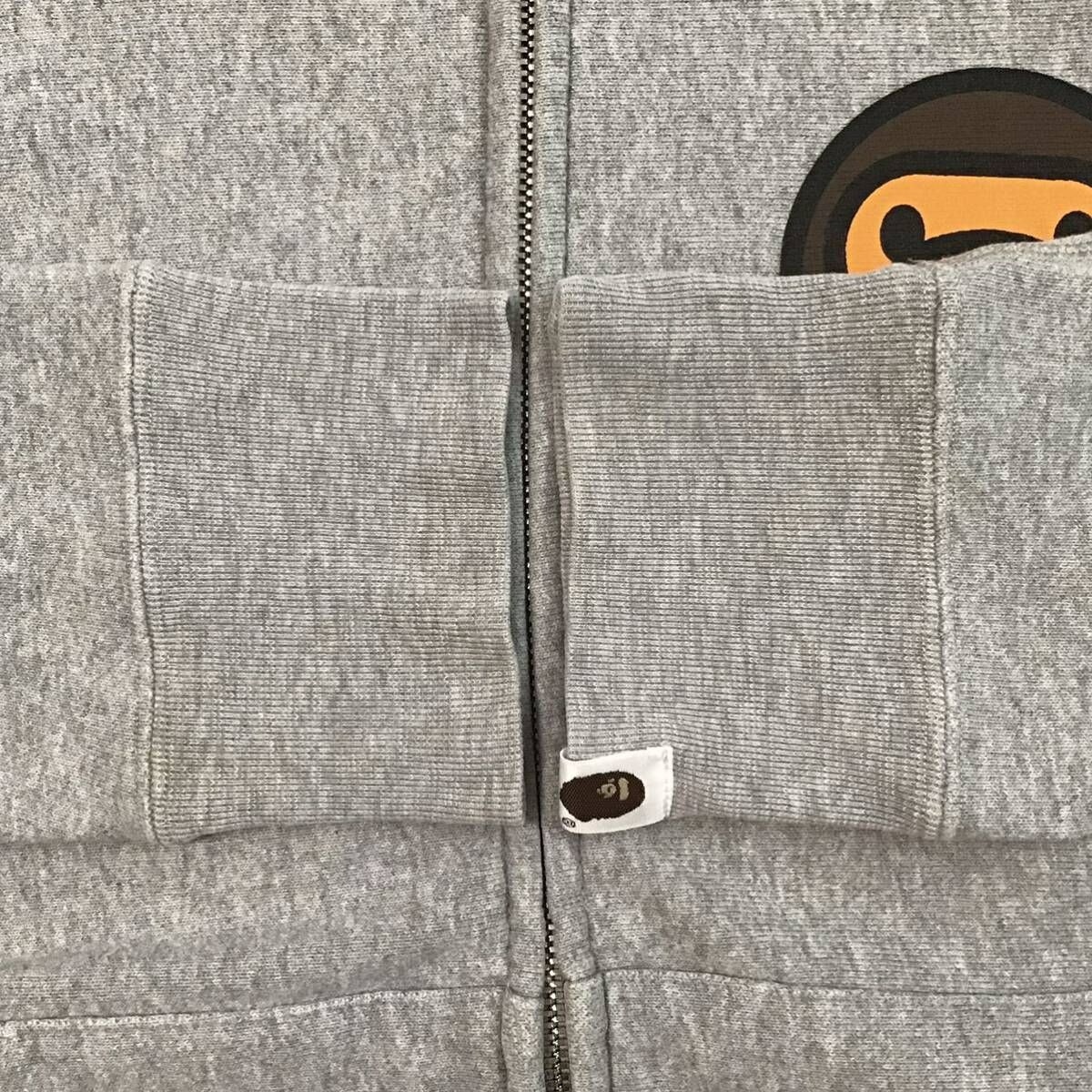 マイロ フルジップ パーカー Sサイズ グレー a bathing ape BAPE BABY