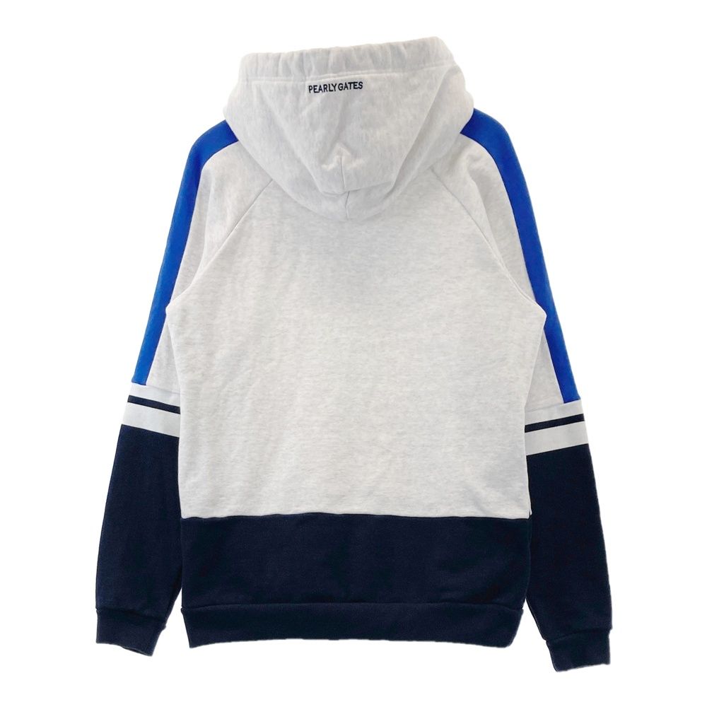 サイズ：5 PEARLY GATES パーリーゲイツ スウェットパーカー グレー系