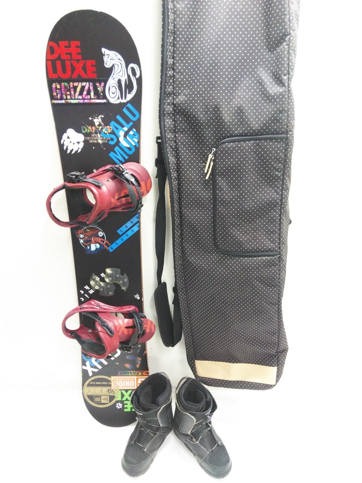 スノーボード板/ブーツ/ビンディング/ケース 4点セット K2