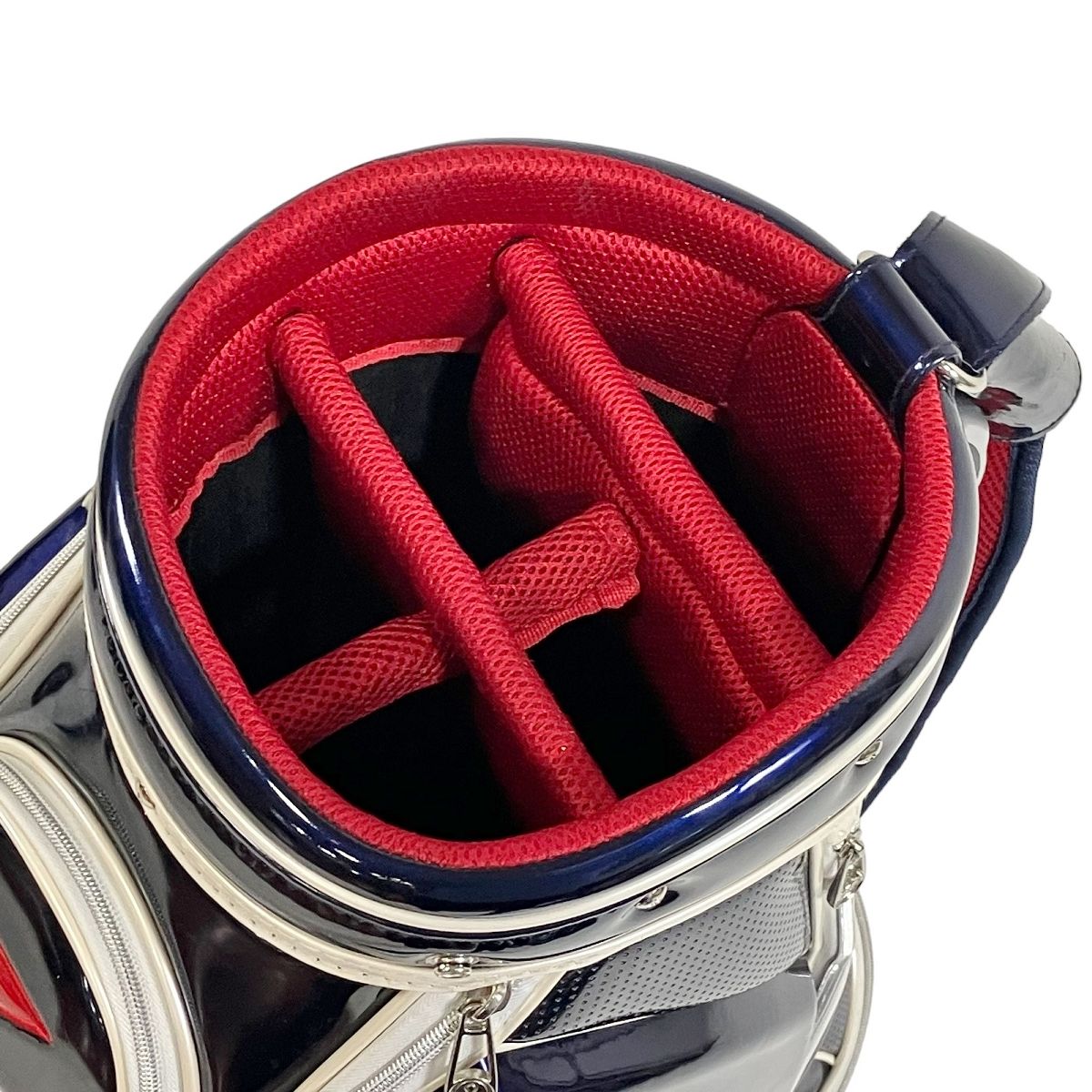 and per se アンパスィ ゴルフ エナメル キャディバッグ 5分割 中古