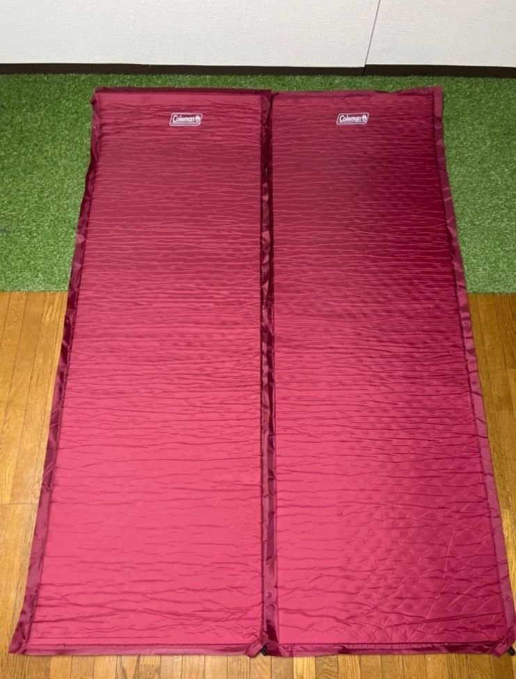 限定カラー Coleman コールマン スリーピングマット 赤 2枚セット