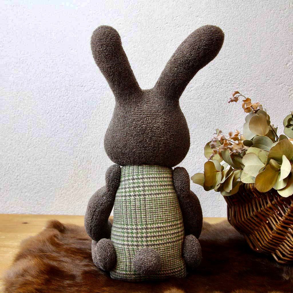 ミナペルホネンハギレを使用したハンドメイドうさぎのぬいぐるみM