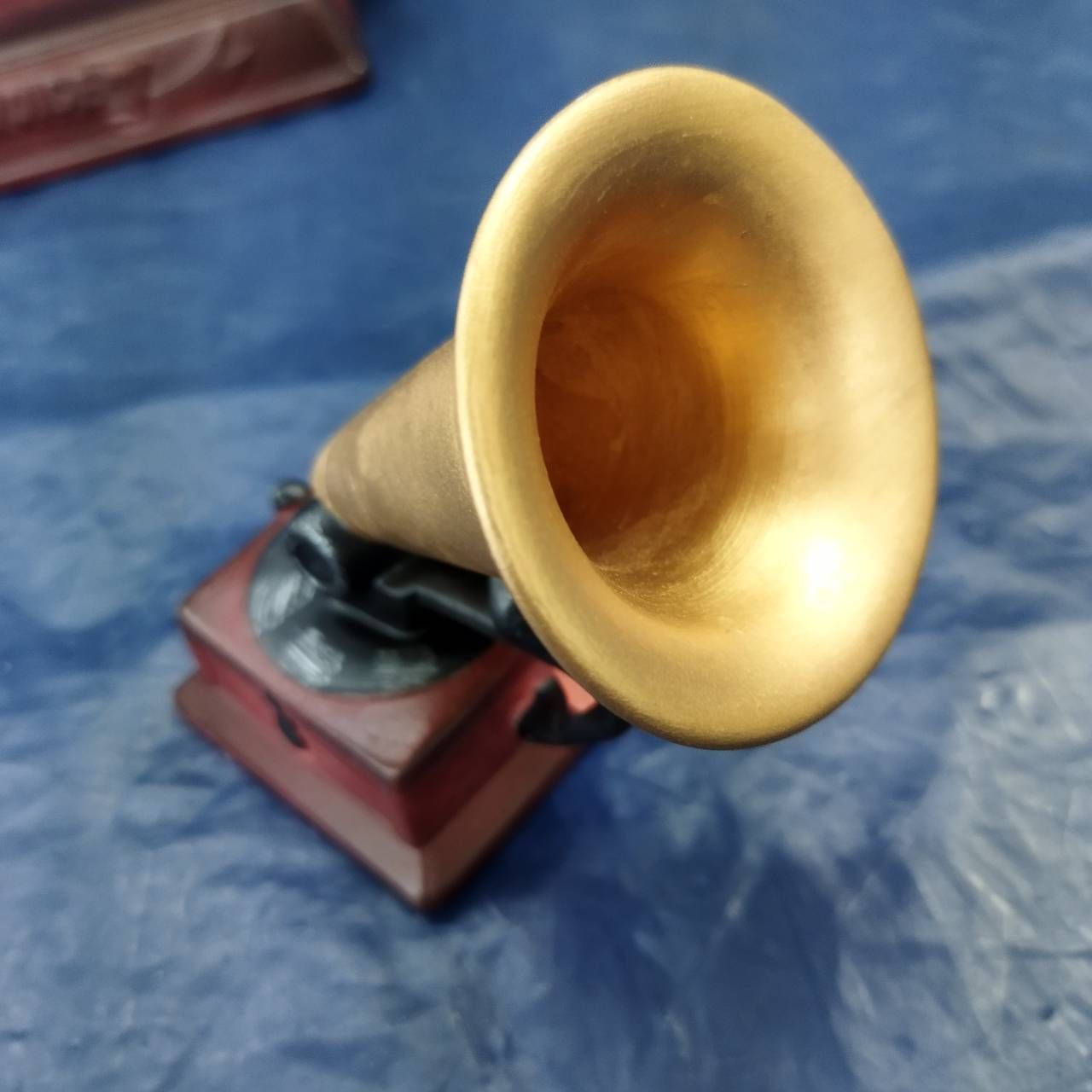 ビクター ニッパー犬 蓄音機 台座 置物 陶器製 アニメティ Victor