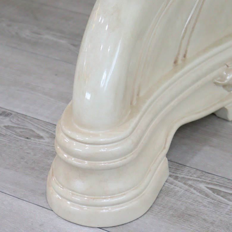 サルタレッリ アマルフィ 165cm ダイニングテーブル アイボリー