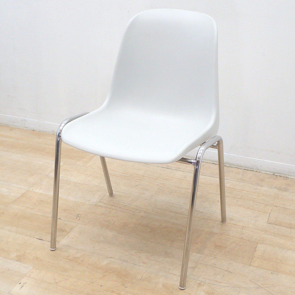 2脚セットMOD ELENA スタッキングチェア ホワイト イタリア製 MOD