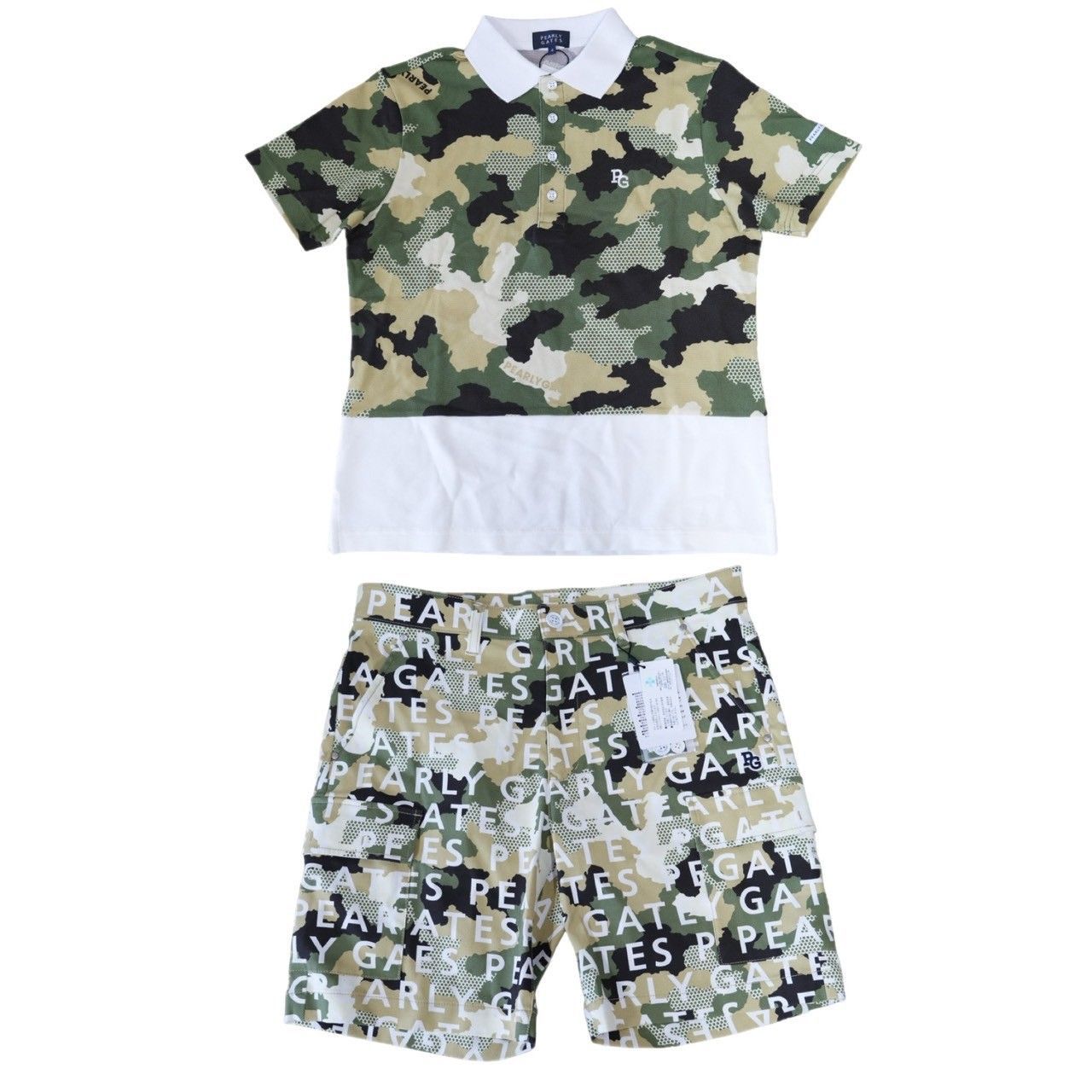 ☆新品未使用タグ付き☆パーリーゲイツ 迷彩柄 セットアップ カモフラ