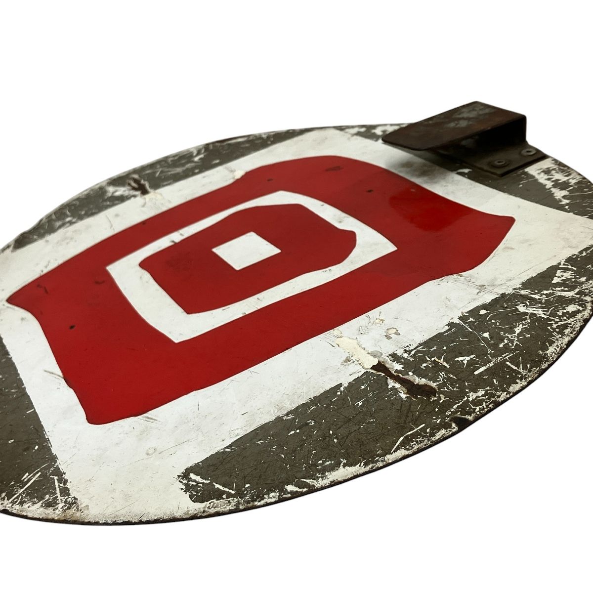 ビ*鉄様 吊り下げ式行先 板堀文字ホーロー板 サボ 小山行き⇔上野行き